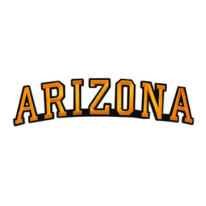 Varsity State Name Arizona in Multicolor Embroidery Patch