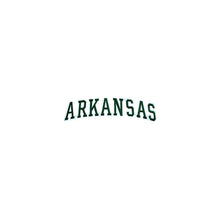 Load image into Gallery viewer, Varsity State Name Arkansas in Multicolor Embroidery Patch
