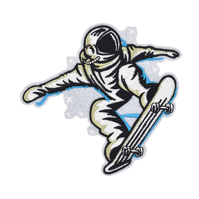 Astronaut Skateboarder Embroidery Patch