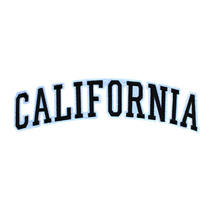 Varsity State Name California in Multicolor Embroidery Patch