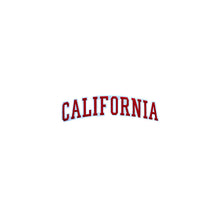 Load image into Gallery viewer, Varsity State Name California in Multicolor Embroidery Patch
