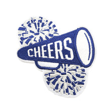 Load image into Gallery viewer, Cheers Cheerleader Pom Poms Megaphone Embroidery Patch

