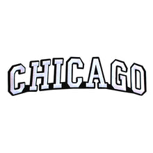Load image into Gallery viewer, Varsity City Name Chicago in Multicolor Embroidery Patch
