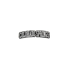 Load image into Gallery viewer, Varsity City Name Colorado Springs in Multicolor Embroidery Patch
