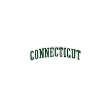 Load image into Gallery viewer, Varsity State Name Connecticut in Multicolor Embroidery Patch
