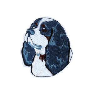 Cavalier King Charles Spaniel Dog Puppy Face Embroidery Patch