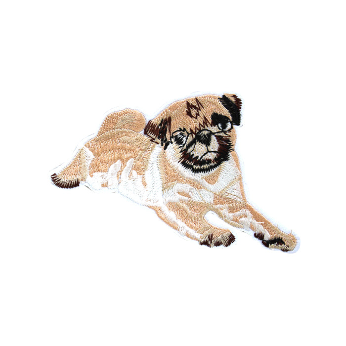 Pug Dog Puppy Embroidery Patch