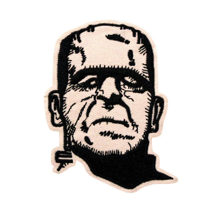 Frankenstein Head Embroidery Patch