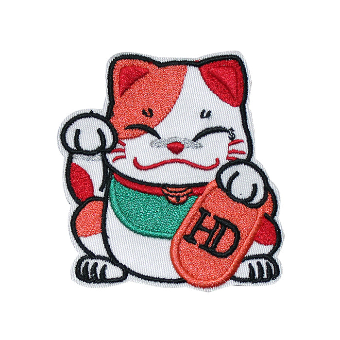 Cute Japanese Lucky Cat Embroidery Patch
