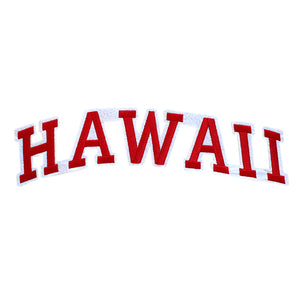 Varsity State Name Hawaii in Multicolor Embroidery Patch