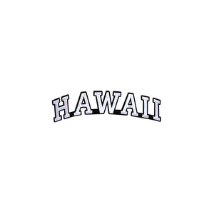 Varsity State Name Hawaii in Multicolor Embroidery Patch