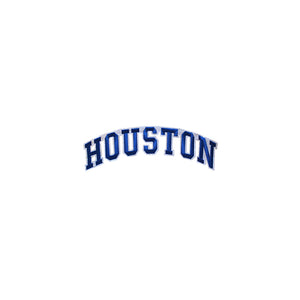 Varsity State Name Houston in Multicolor Embroidery Patch