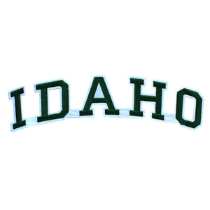 Varsity State Name Idaho in Multicolor Embroidery Patch