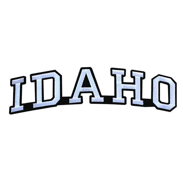 Varsity State Name Idaho in Multicolor Embroidery Patch