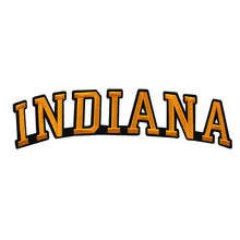 Load image into Gallery viewer, Varsity State Name Indiana in Multicolor Embroidery Patch
