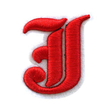 Load image into Gallery viewer, 3D Old English Roman Font Alphabets A To Z Size 3 Inches Red Embroidery Patch
