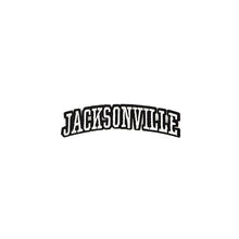 Load image into Gallery viewer, Varsity City Name Jacksonville in Multicolor Embroidery Patch
