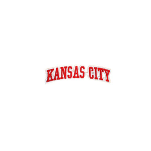 Varsity City Name Kansas City in Multicolor Embroidery Patch