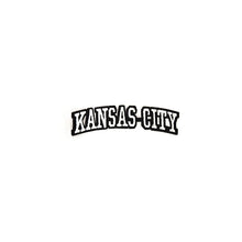 Load image into Gallery viewer, Varsity City Name Kansas City in Multicolor Embroidery Patch
