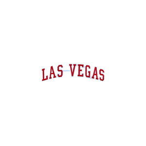 Varsity City Name Las Vegas in Multicolor Embroidery Patch