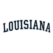 Load image into Gallery viewer, Varsity State Name Louisiana in Multicolor Embroidery Patch
