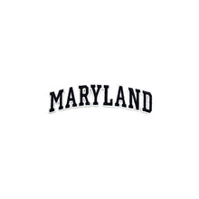 Load image into Gallery viewer, Varsity State Name Maryland in Multicolor Embroidery Patch
