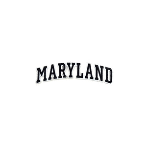 Varsity State Name Maryland in Multicolor Embroidery Patch