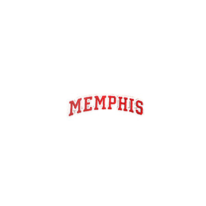 Varsity City Name Memphis in Multicolor Embroidery Patch