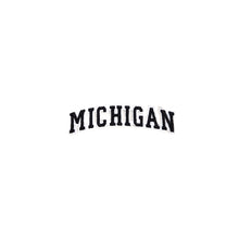 Load image into Gallery viewer, Varsity State Name Michigan in Multicolor Embroidery Patch
