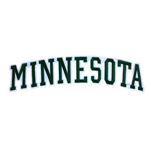 Load image into Gallery viewer, Varsity State Name Minnesota in Multicolor Embroidery Patch
