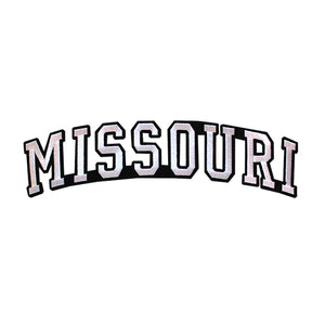 Varsity State Name Missouri in Multicolor Embroidery Patch
