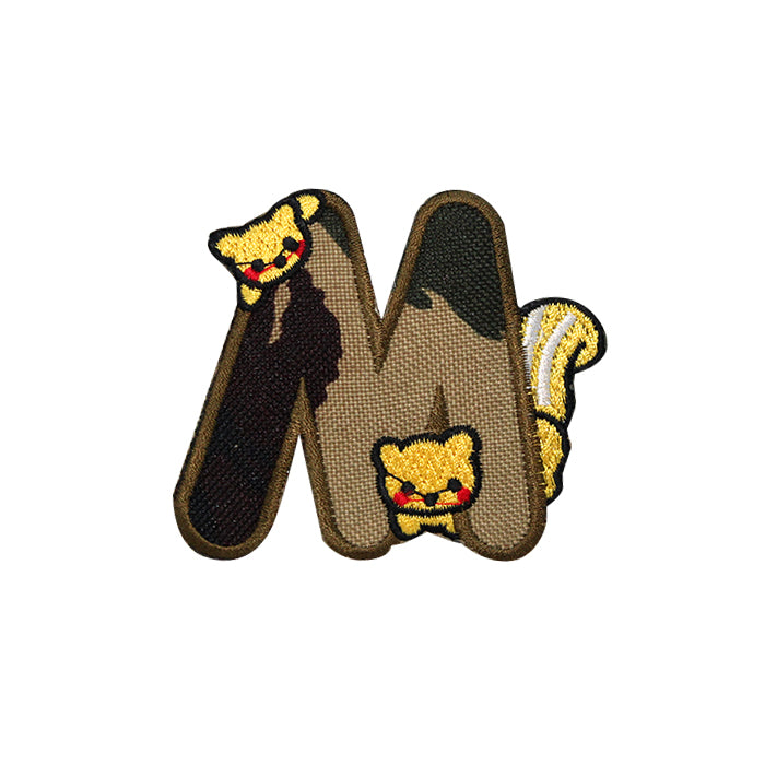 M Squirrels Camo Embroidery Patch