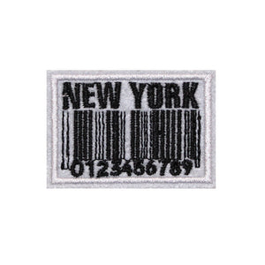 NEW YORK Barcode Embroidery Patch