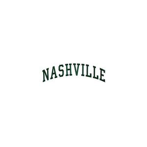 Varsity City Name Nashville in Multicolor Embroidery Patch