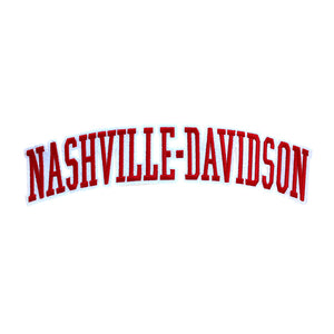 Varsity City Name Nashville Davison in Multicolor Embroidery Patch