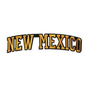 Varsity State Name New Mexico in Multicolor Embroidery Patch