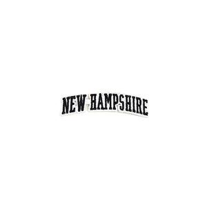 Varsity State Name New Hampshire in Multicolor Embroidery Patch