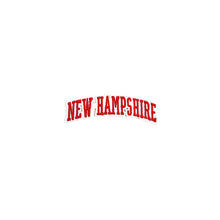 Load image into Gallery viewer, Varsity State Name New Hampshire in Multicolor Embroidery Patch
