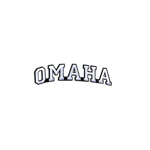 Varsity City Name Omaha in Multicolor Embroidery Patch