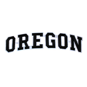 Varsity State Name Oregon in Multicolor Embroidery Patch