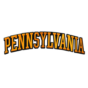 Varsity State Name Pennsylvania in Multicolor Embroidery Patch