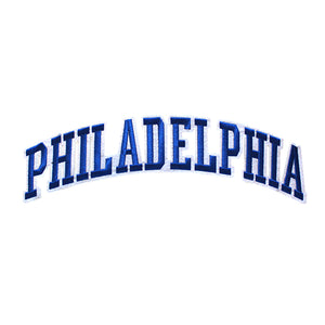 Varsity City Name Philadelphia in Multicolor Embroidery Patch