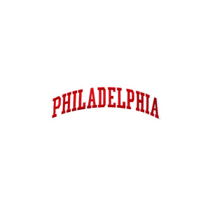 Varsity City Name Philadelphia in Multicolor Embroidery Patch