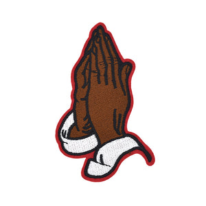 Praying Hands Embroidery Patch
