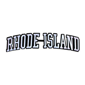 Varsity State Name Rhode Island in Multicolor Embroidery Patch