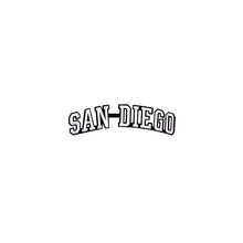 Load image into Gallery viewer, Varsity City Name San Diego in Multicolor Embroidery Patch
