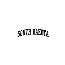 Load image into Gallery viewer, Varsity State Name South Dakota in Multicolor Embroidery Patch
