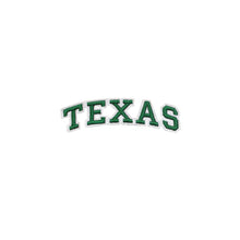 Load image into Gallery viewer, Varsity State Name Texas in Multicolor Embroidery Patch
