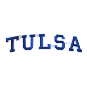 Varsity City Name Tulsa in Multicolor Embroidery Patch