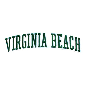 Varsity City Name Virginia Beach in Multicolor Embroidery Patch